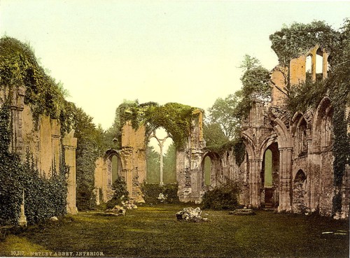 [Interior, Netley Abbey, England]