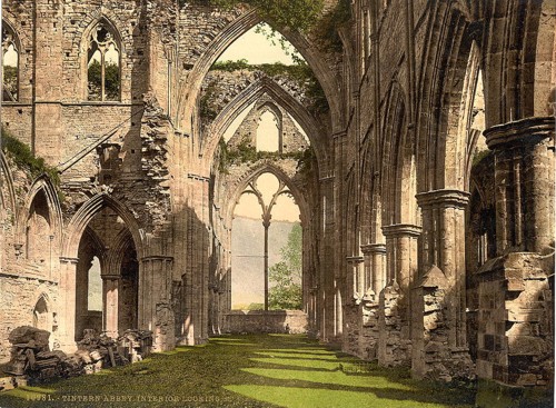 [Abbey interior, looking E., Tintern, England]