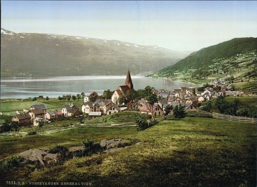 [General view of Vossegangen, Hardanger Fjord, Norway]