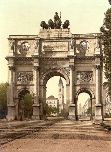 [The Seigesthor (i.e. Siegestor) (Triumphal Arch), Munich, Bavaria, Germany]