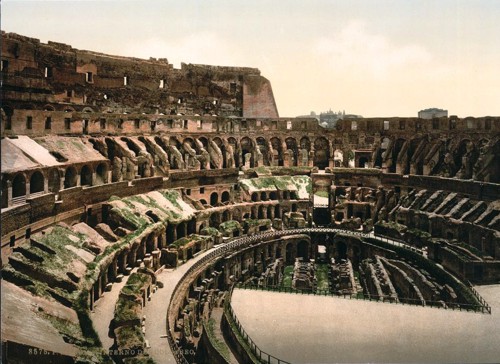 [Interior of the Coliseum, Rome, Italy]